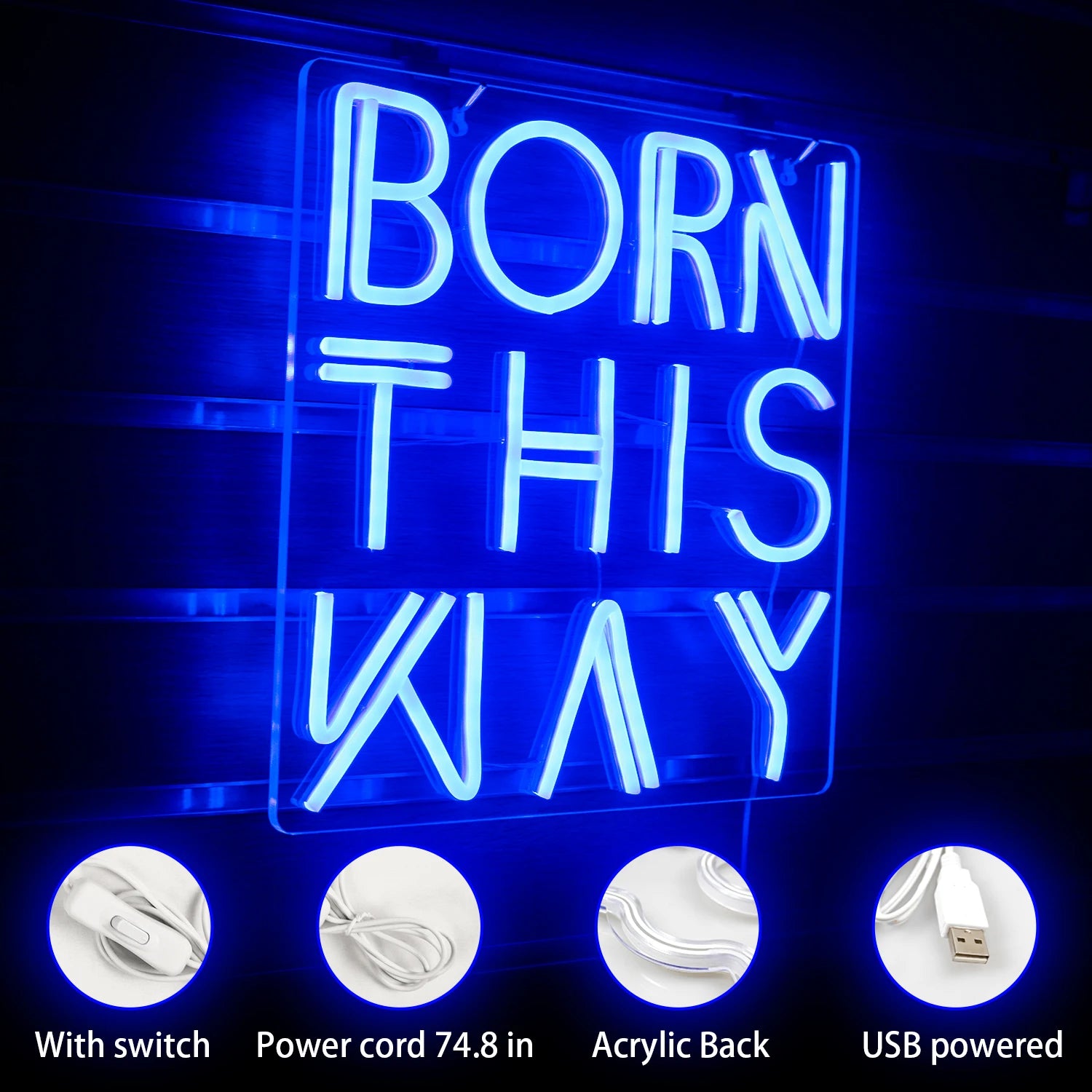 Born This Nay LED Neon Sign