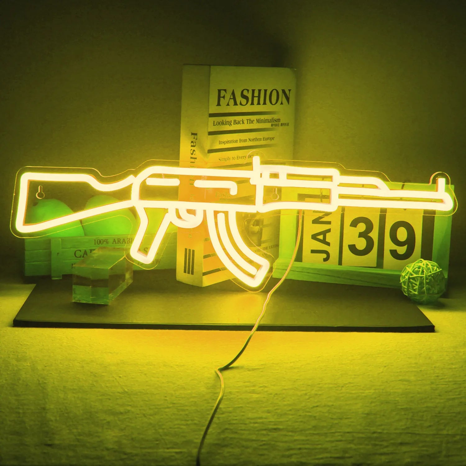 AK 47 LED Neon Sign Light Gun