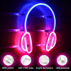 Headphone Neon Sign