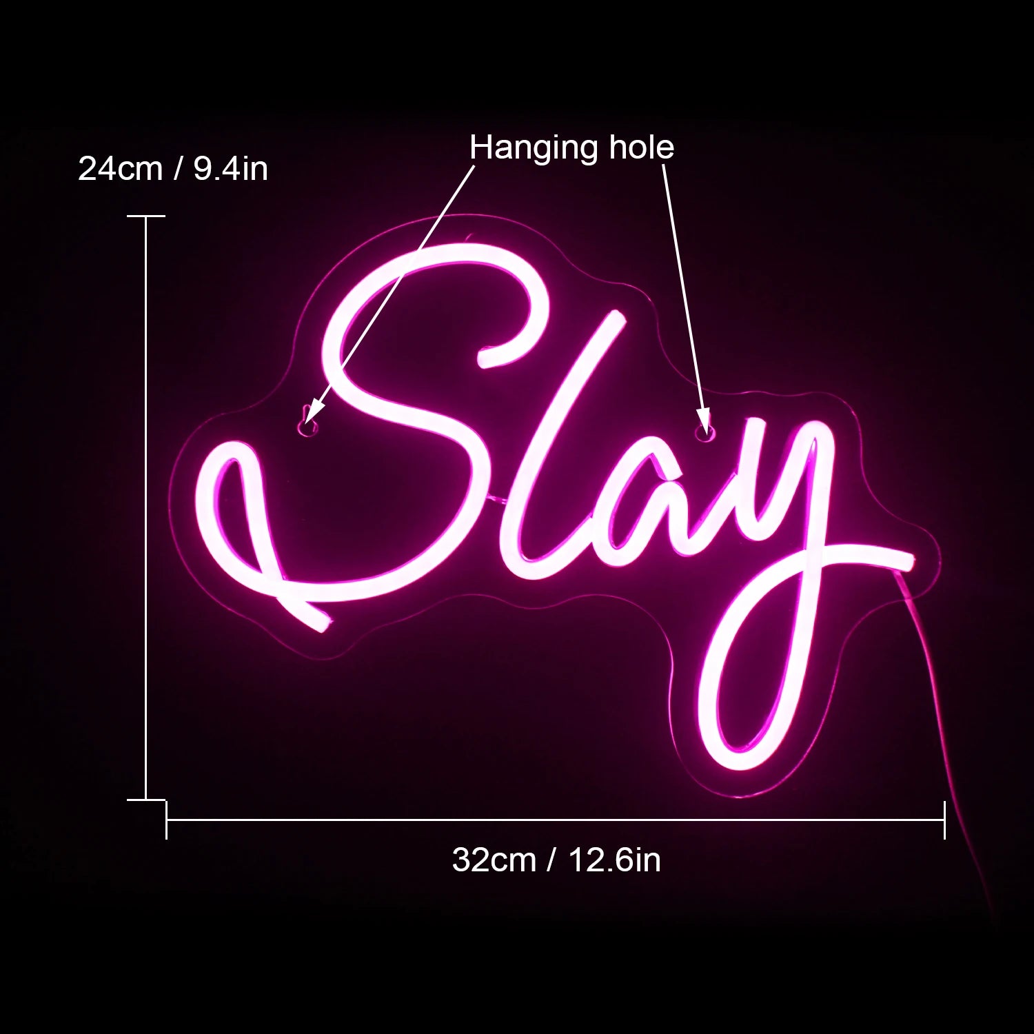 Slay Neon Sign LED Lights