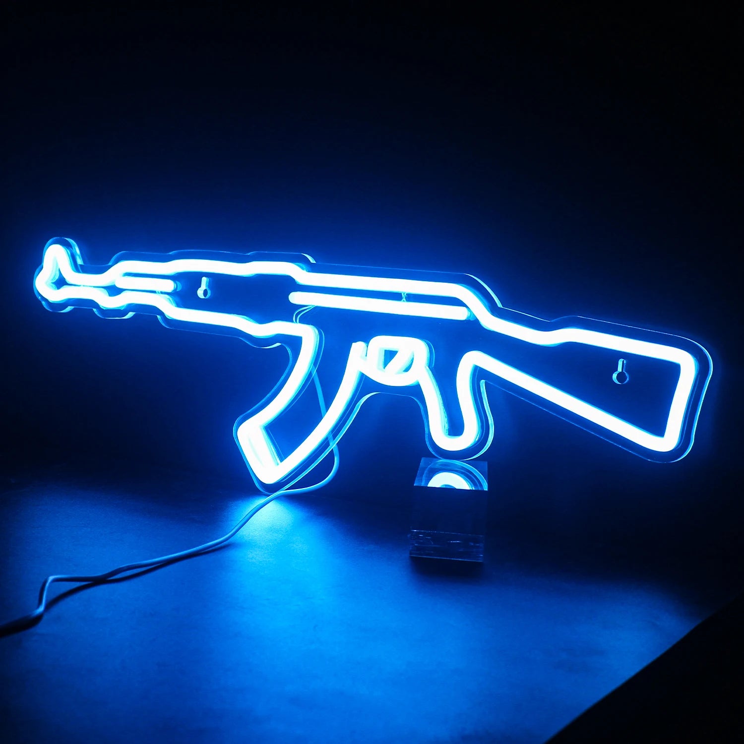 AK 47 LED Neon Sign Light Gun